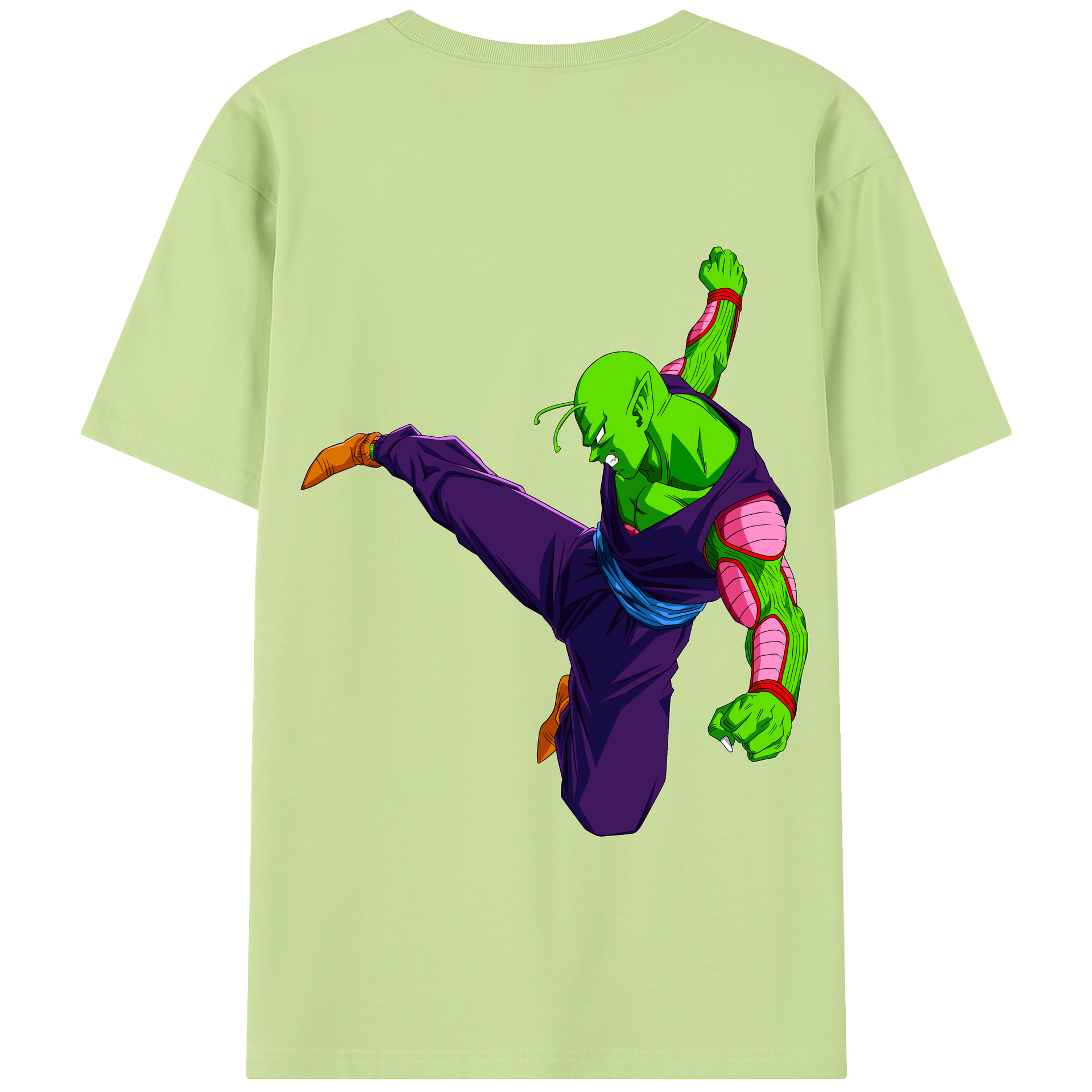 （画像用） ドラゴンボール ピッコロ DRAGON BALL Piccolo 綿100％半袖Tシャツ（背面プリント）